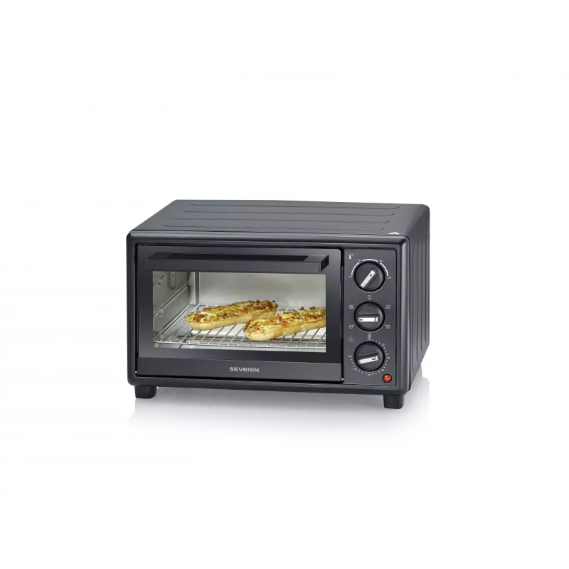 Elektryczny piekarnik nablatowy SEVERIN TO 2079 — pojemność 20 l, 1600 W, czarny