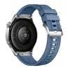 Smartwatch HUAWEI WATCH GT5 46mm — 1,43 cala AMOLED, GPS, 524 mAh, koperta ze stali nierdzewnej, niebieski pleciony pasek