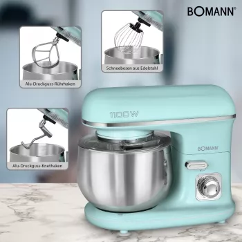 Bomann KM 6030 CB robot kuchenny 1100 W 5 L kolor miętowy