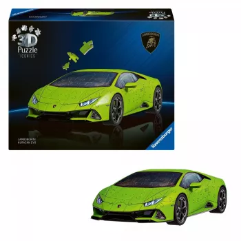 Puzzle 3D 158 elementów Lamborghini Huracan EVO zielony