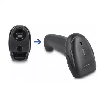 Ręczny skaner kodów kreskowych DeLOCK 90564 1D Laser Bluetooth USB