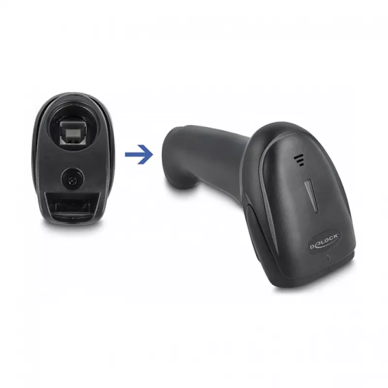 Ręczny skaner kodów kreskowych DeLOCK 90564 1D Laser Bluetooth USB