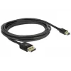 DeLOCK - Kabel DisplayPort - DisplayPort (M) na Mini DisplayPort (M) - 2 m - Czarny - Obsługa 8K