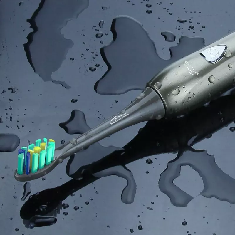 Szczoteczka do zębów Media-Tech SONIC WAVECLEAN Dla dorosłych Brązowa
