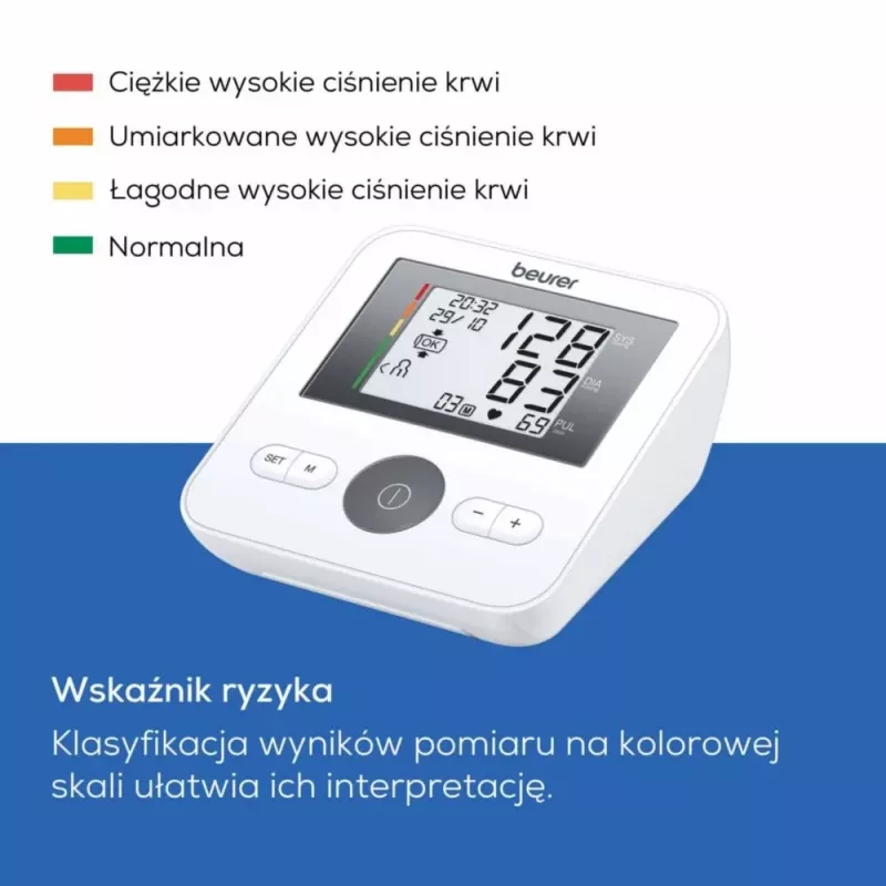 Ciśnieniomierz Beurer BM27 automatyczny pomiar z wyświetlaczem LCD