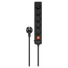 Przedłużacz SAVIO LZ-18 — kabel 5 m, 5 gniazd AC, do użytku wewnętrznego, czarny, 10 A, 50 Hz