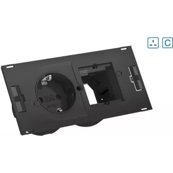 Bachmann DUE Extension kabel 1 AC-Outputs do użytku wewnętrznego Czarny (929.034)