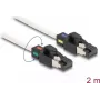 Kabel sieciowy DeLOCK RJ45 wtyk do wtyku Cat.6A S/FTP 2 m biały