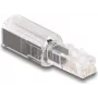 adapter złącza złącza DeLOCK 88168 RJ10 Czarny Przezroczysty Pozłacane złącza
