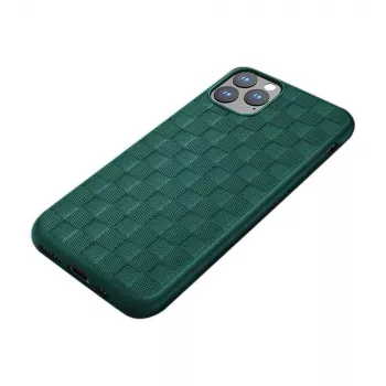 Ochronne miękkie etui Devia Woven2 do iPhone 11 Pro Max, zielone