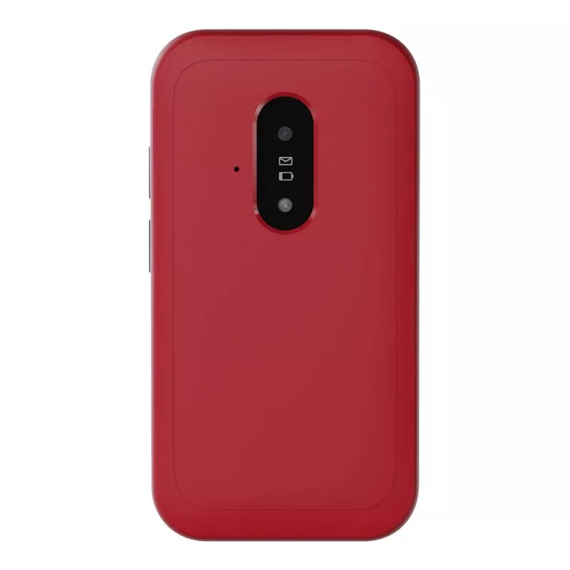 Doro Leva E22 Feature Phone z klapką, 2,8 cala (7,11 cm) Wyświetlacz, Single SIM, 0,3 MP kamera, 1150 mAh, 127,8 g, Czerwony/Biały