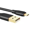 Przewód szybkiego ładowania CB-MD1 Black Quick Charge micro USB-USB | 1m | 5A | 480 Mb/s