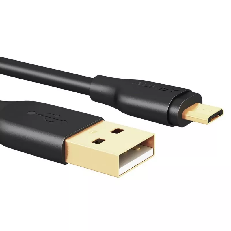 Przewód szybkiego ładowania CB-MD1 Black Quick Charge micro USB-USB | 1m | 5A | 480 Mb/s