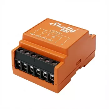 Przekaźnik elektryczny Shelly i4 Gen3 pomarańczowy Wi‑Fi 2,4 GHz 1 W 110–240 V 4-kanałowy