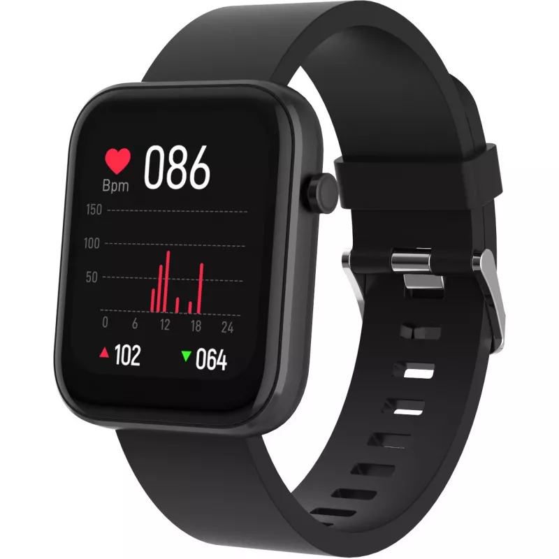 DENVER SW-182 - Smartwatch z opaską - Wyświetlacz 4,3 cm (1,7 cala) - Bluetooth - Czarny (116111000580)