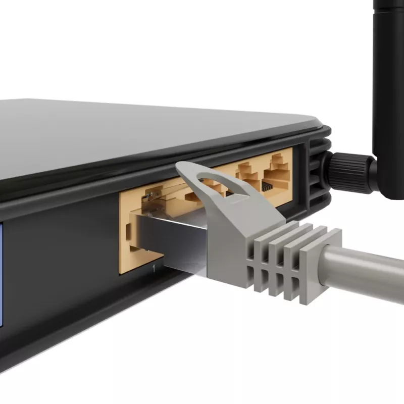 Kabel krosowy LAN Extralink Kat.5e UTP 2 m, RJ-45 do RJ-45, szary
