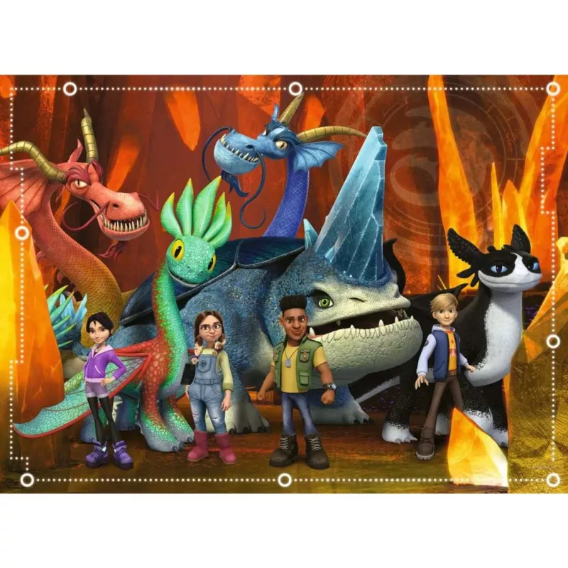puzzle dla dzieci Dragons - The Nine Realms (100 elementów)