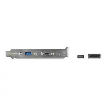 Wspornik slotowy DeLOCK 89934 z 1 portem USB Type-C i 1 portem USB Type-A
