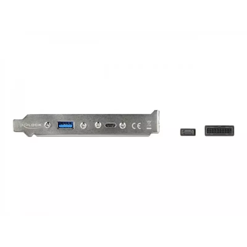 Wspornik slotowy DeLOCK 89934 z 1 portem USB Type-C i 1 portem USB Type-A