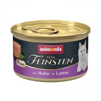 Mokra karma dla kota animonda Vom Feinsten Chicken & Lamb Grain Free 85 g puszka, dla dorosłych, wilgotność 78%, białko 11%, tłuszcz 7%