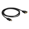 Delock Kabel DisplayPort 1.1 Stecker > DVI 24+1 Stecker Passiv 1 m schwarz (82590)