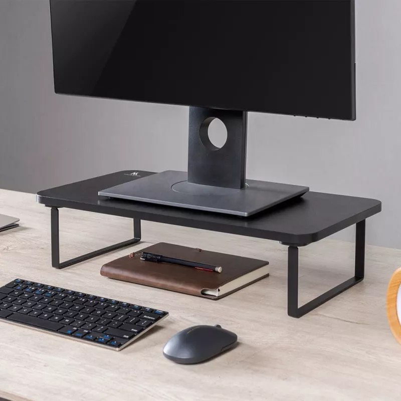 Stojak na laptopa MACLEAN MC-933 regulowana wysokość, aluminium, wolnostojący, na 13–32 cale, maks. obciążenie 20 kg, czarny