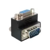 Adapter Delock VGA wtyk/gniazdo kątowe 90° (65171)