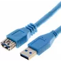 Kabel USB Helos 014686 USB 3.2 Gen 1 3m Niebieski