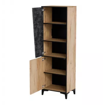 Regał cama meble OVO 2D biblioteczka 50×38×182,5 cm dąb/beton