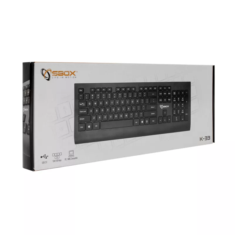 Klawiatura SBOX K-33 US z portami USB i HDMI