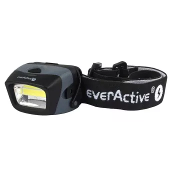 Lampa czołowa everActive HL-150, czołówka, 150 lm, 3 W, IPX4, 3×AAA, czarna