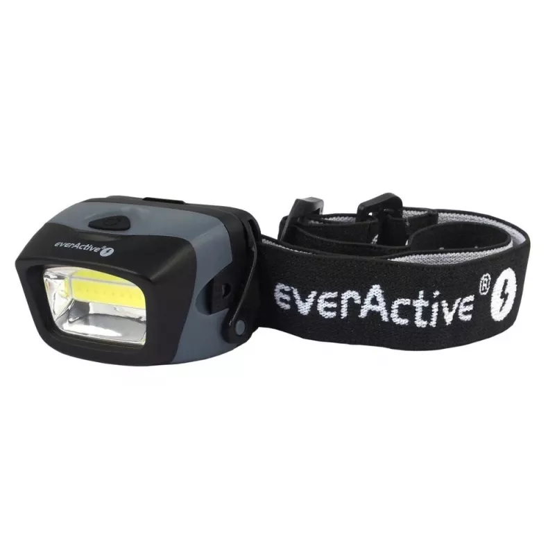 Lampa czołowa everActive HL-150, czołówka, 150 lm, 3 W, IPX4, 3×AAA, czarna