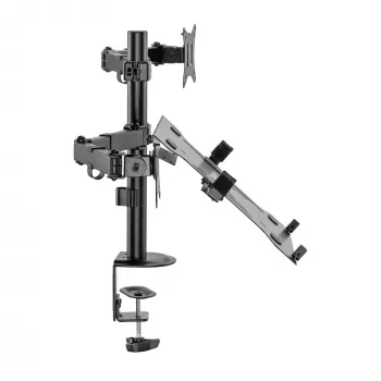 Uchwyt ścienny do monitora SBOX LCD-LM01-2 do ekranów 13–27 cali, maks. obciążenie 12 kg, VESA 100x100