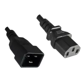 Microconnect PE030610 kabel zasilający Czarny 1 m złącze C13 złącze C20