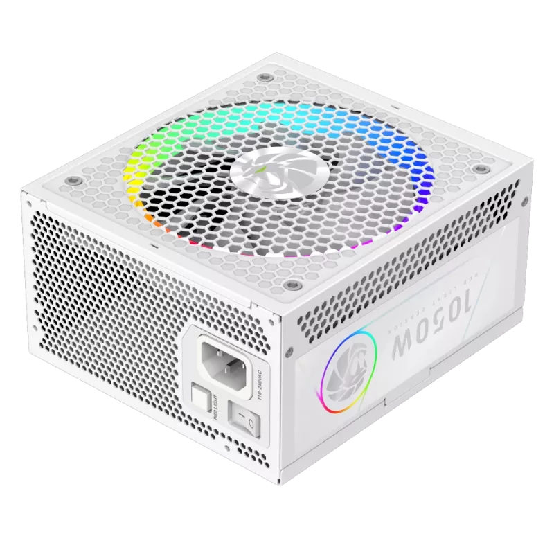 Zasilacz Gamemax, 80 PLUS, Gold | RGB 1050G WH | 1050 W