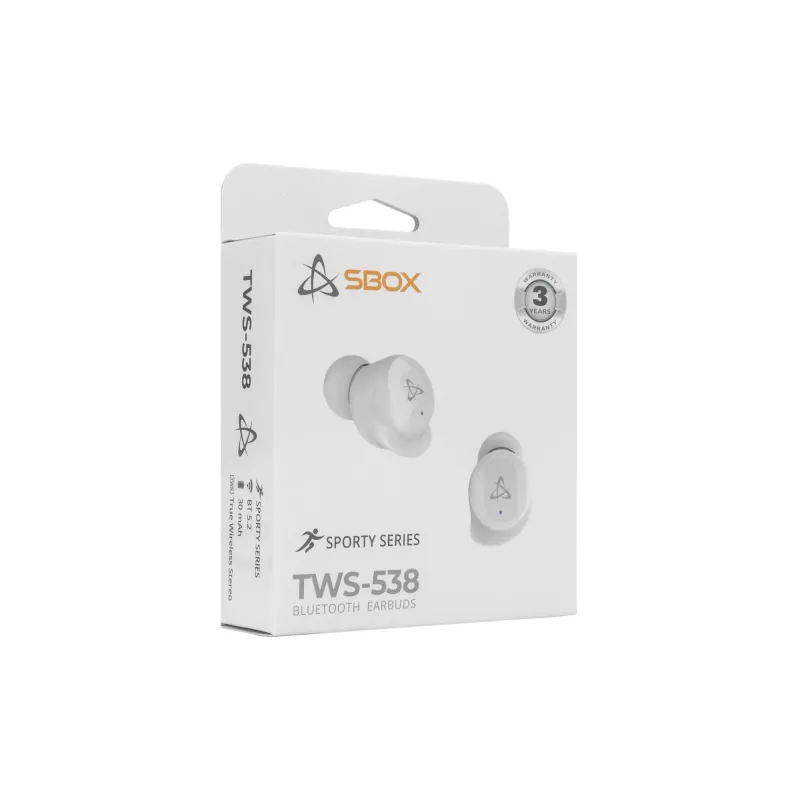 Słuchawki SBOX EB-TWS538 Białe