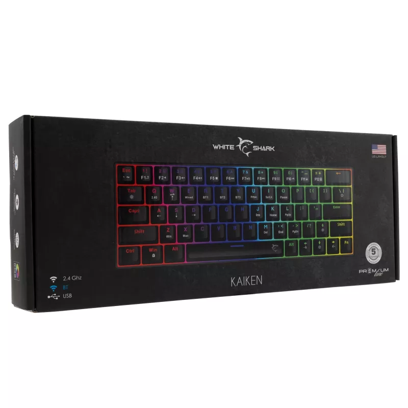 Nóż White Shark Kaiken GK-003111 – ostrze ze stali nierdzewnej z linii Premium, ergonomiczna rękojeść