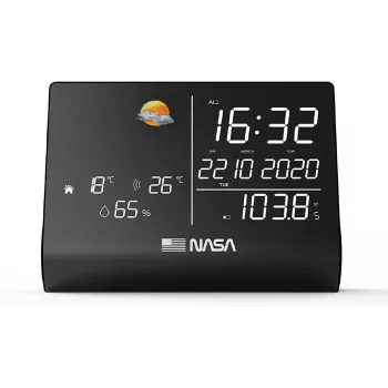 Stacja pogodowa/głośnik BT Nasa WSP1300 Czarny