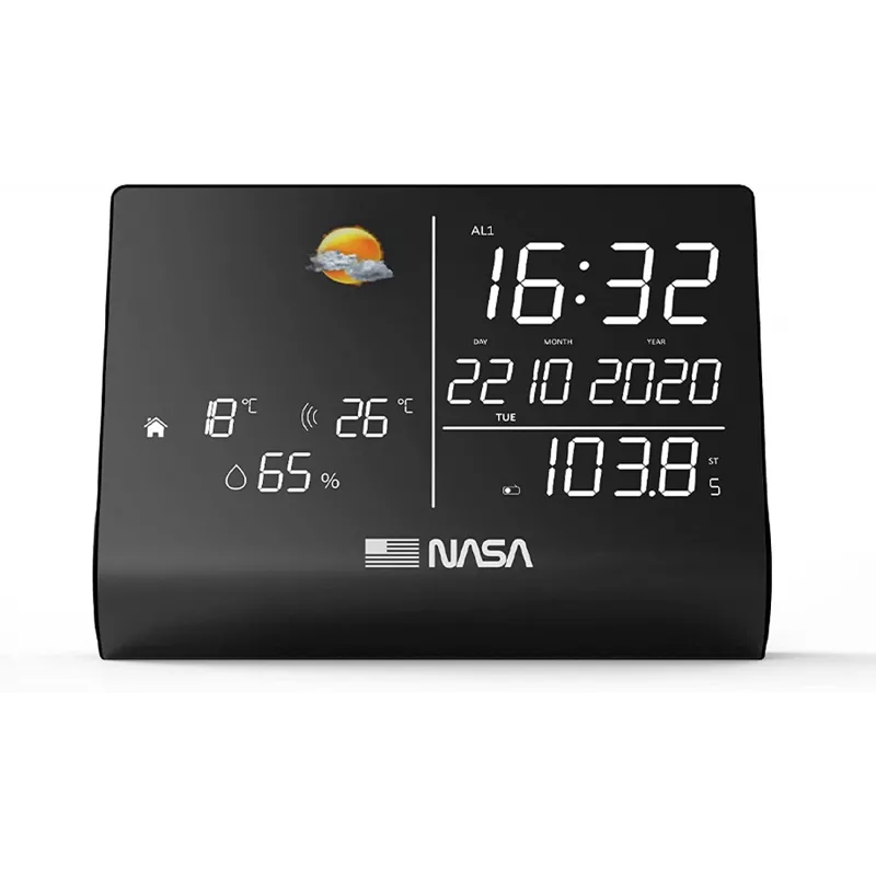 Stacja pogodowa/głośnik BT Nasa WSP1300 Czarny