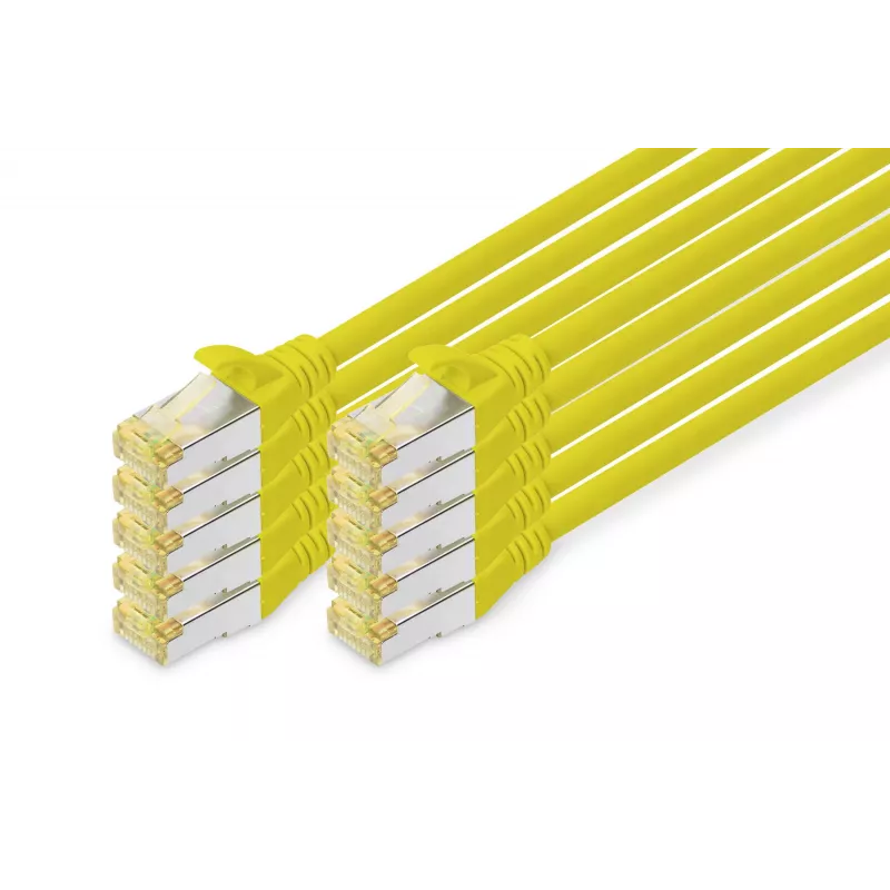 Przewód krosowy Ethernet Digitus DK-1644-A-020-Y-10 Żółty