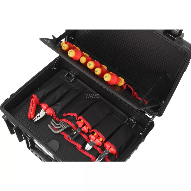 Skrzynka narzędziowa Knipex Robust23 Start Czarna Polipropylen PP 437x172x307mm