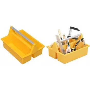 Storage Carry Box allit McPlus Carry 40 PP with ergonomic aluminum handle, żółty
