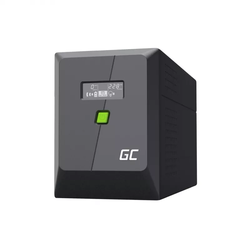 Zasilacz awaryjny UPS Line-Interactive 2 kVA 1200 W, zielony Cell, 4 gniazda AC, USB, 12 V 9 Ah VRLA (tower)