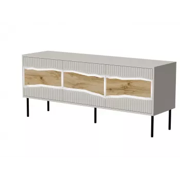 Cama INSERTO 3D szafka TV 143.5x40x61.5 kaszmir + LED