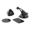Uchwyt samochodowy na telefon Tellur Magnetic Window and Dashboard Mount, czarny — uchwyt magnetyczny do smartfonów