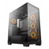 Obudowa PC DeepCool CG580 4F Midi Tower — ATX/ITX/MicroATX, szkło hartowane, wentylatory 3×120mm+1×120mm, 2×3,5 inch i 2×2,5 inch, USB-A×2 USB-C×1, czarna