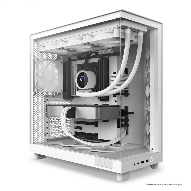 Obudowa NZXT H6 Flow Mid-Tower - Biała