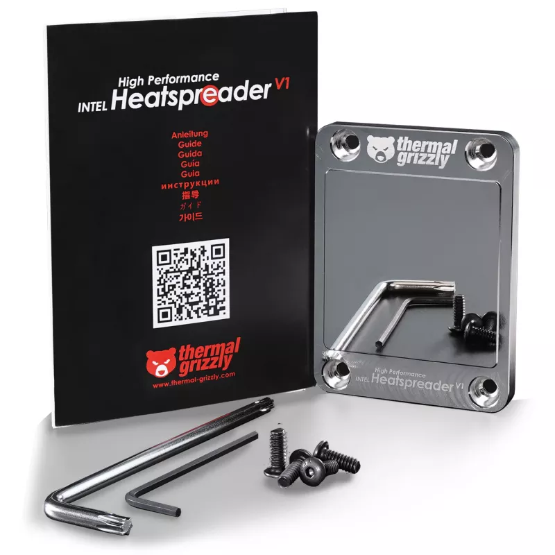Thermal Grizzly heatspreader Intel High Performance Heatspreader V1 – metalowy interfejs termiczny do chłodzenia CPU