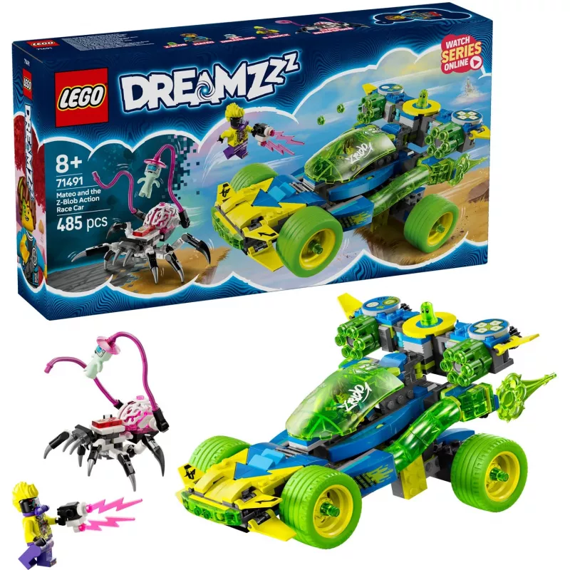 Klocki DREAMZzz 71491 Mateo i Z-Blob Akcyjny Samochód Wyścigowy