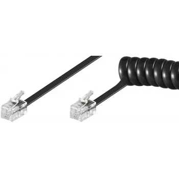 Kabel telefoniczny Microconnect MPK10200 RJ-10 RJ-10 2 m Czarny